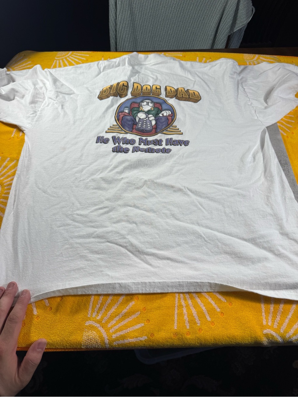 Vintage Big Dogs T Shirt Mens 2XL Big Dog Dad Remote Graphic Tee  1999 - Picture 3 of 6
